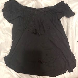 Black Ana off the shoulder shirt